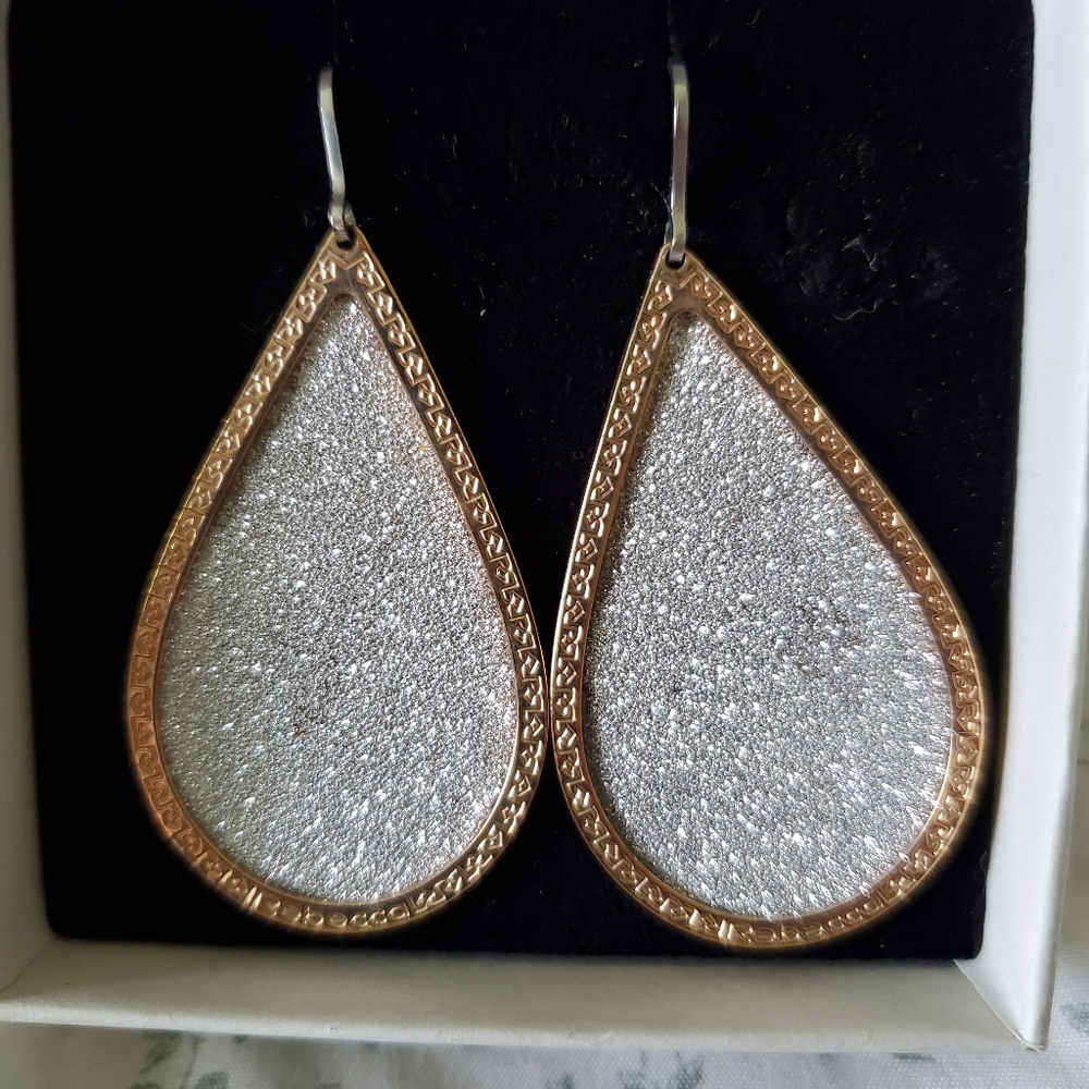 Rebecca Earrings & Necklace Sterling 18k Bronze - Picture 4 of 16